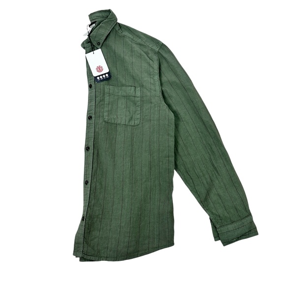 Element Other - Element Men's Green Button Down Collared Shirt